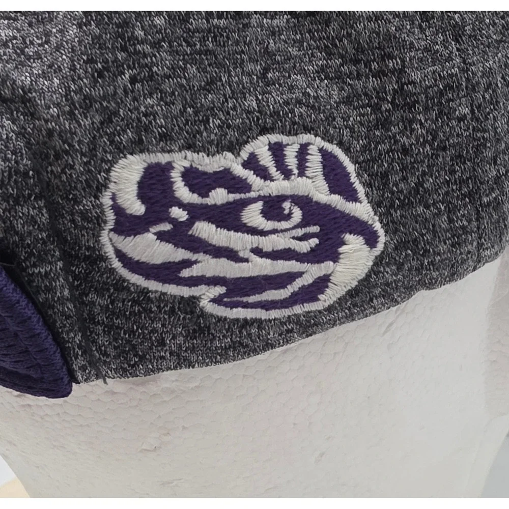 Zephyr LSU Tigers Strapback Hat Purple Grey NCAA University Cap